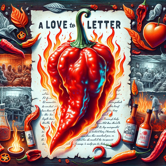 ghost pepper love letter, spicy food, bhut jolokia