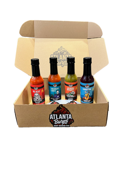 Hot Sauce Combo Pack, Sherman's Ghost, Summertime Blues, Jalapeno Business, OG Heat, Ghost peppers, atlanta burns, hot sauce, combo pack