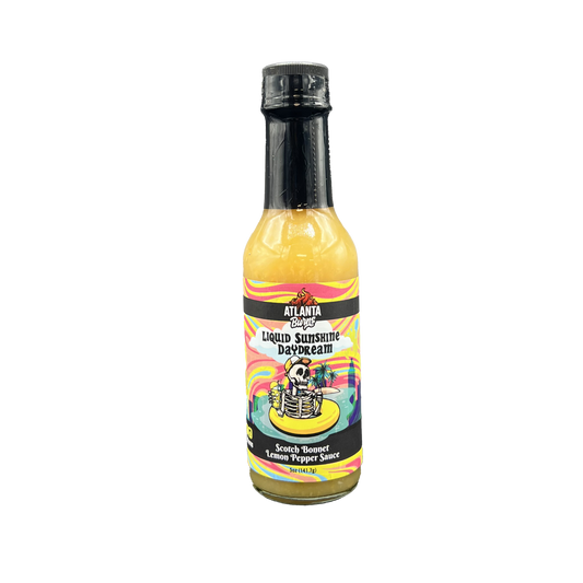 Liquid Sunshine Daydream, Lemon, Scotch Bonnet, Scotch Bonnet Pepper, Caribbean Pepper, Hot Sauce, Atlanta Burns