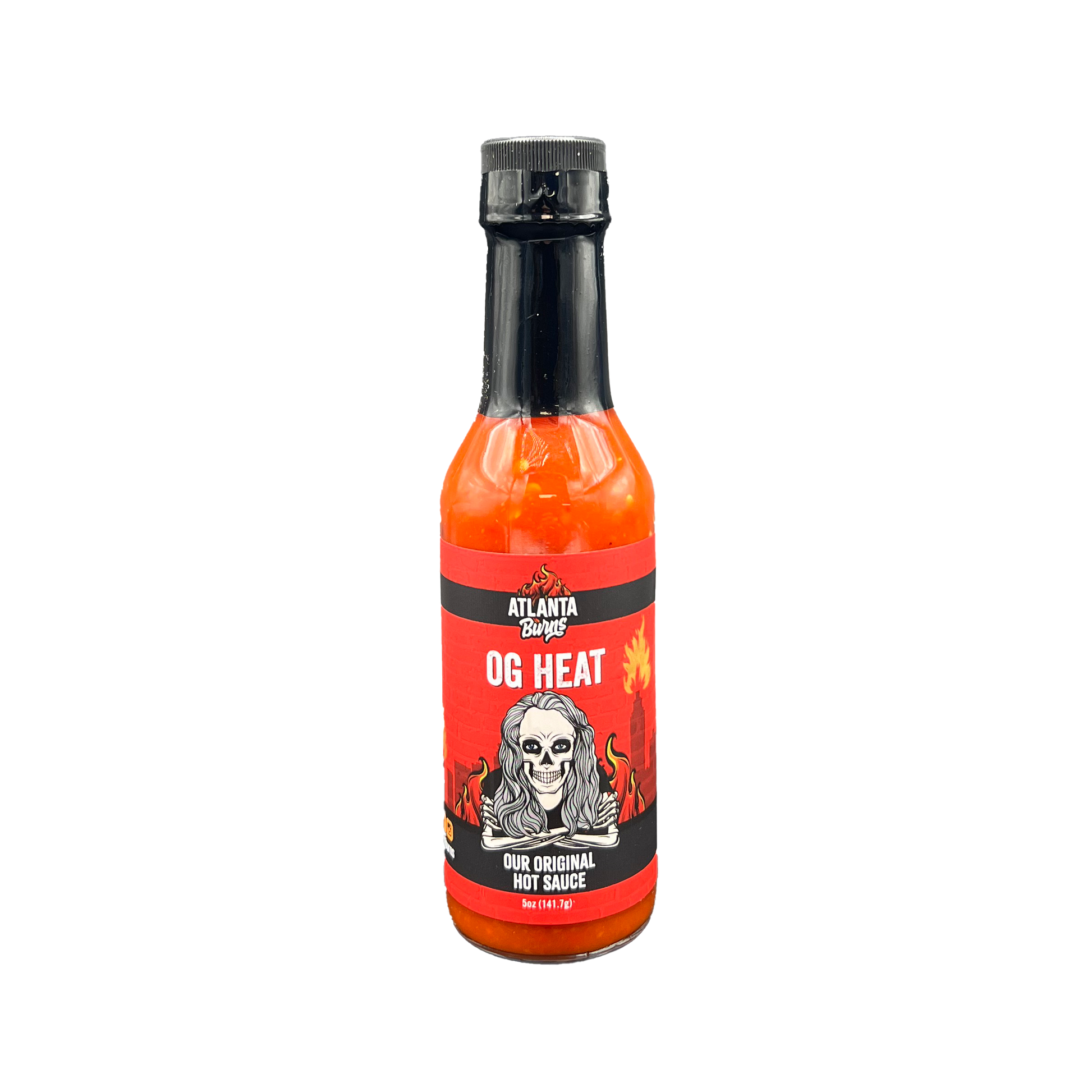 Roasted Red Fresno Peppers, OG Heat, Red Fresno Hot Sauce, Shallots, Garlic, Onion, Atlanta Burns, Every Day Hot Sauce